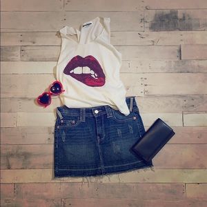 EUC - refuge Jean Skirt - Sz 3